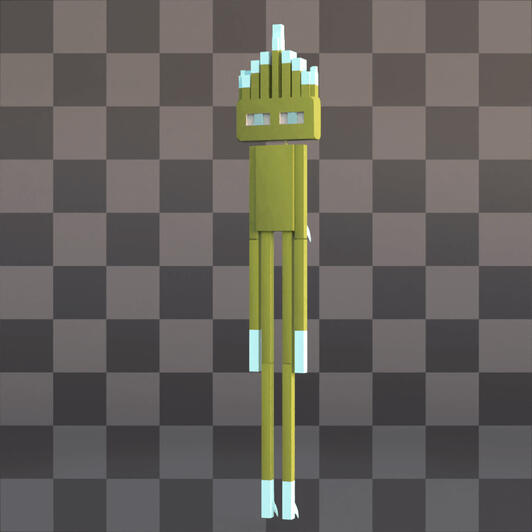 Stylized Minecraft Character 4